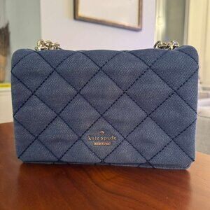 Kate Spade New York Emerson Place Quilted Denim Vivenna Crossbody Bag